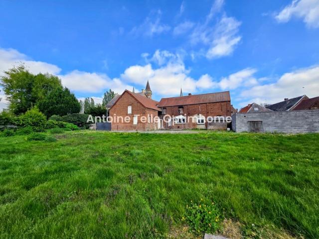 Poix du Nord 59218 Ensemble immobilier habitation, commerce, cour, terrain sur 1620m²