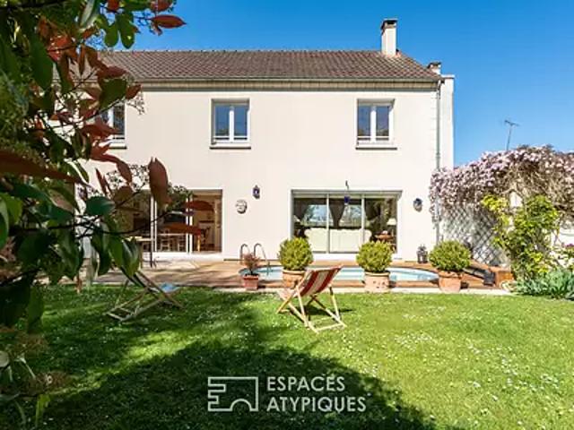 Poissy 78300 Achat / Vente maison 9 pièces t9 au dernier étage piscine