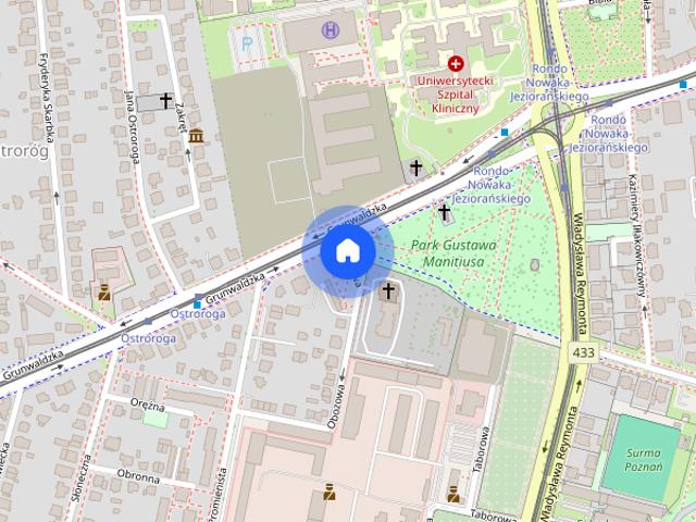 Pokój jednoosobowy w niskim bloku na Poznańskim Łazarzu