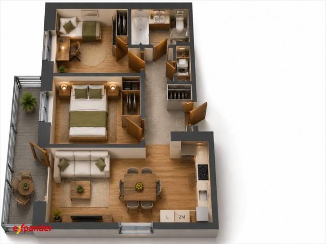Nowoczesne 54 m² mieszkanie z loggią w Rzeszowie zapraszam