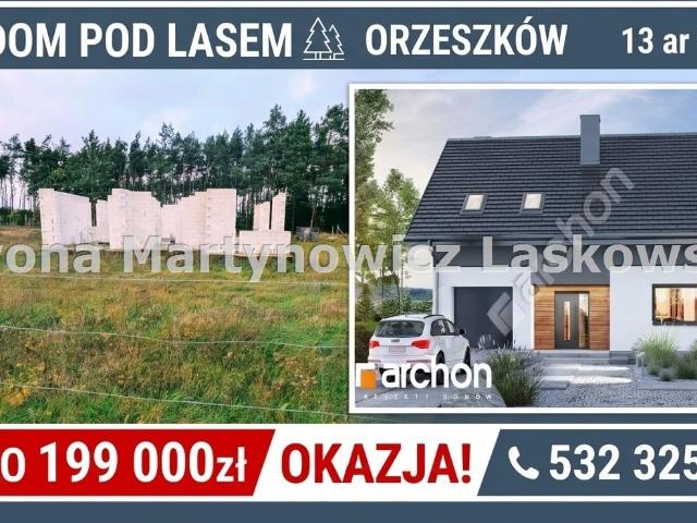 Polecam dom z rozpoczętą budową 163 m² w Orzeszkowie