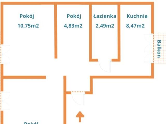 Poli Gojawiczyńskiej 47,10 m², Łódź
