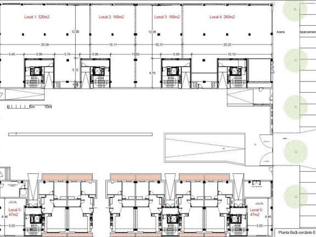 Poligono residencial. Locales OBRA NUEVA en alquiler DESDE 47 M2 HASTA 1000 M2. Con un valor de 12 €