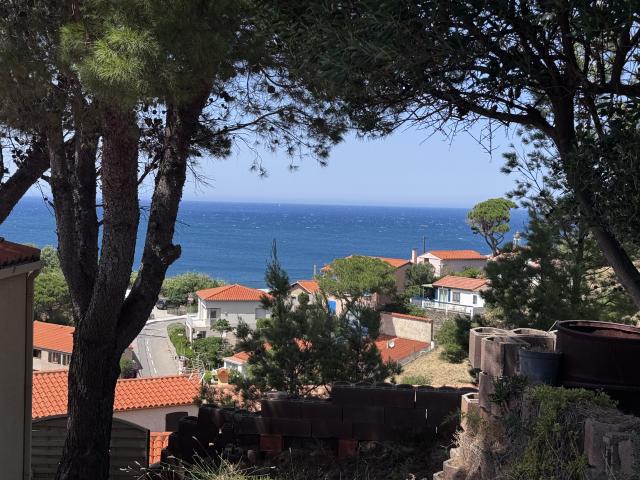 Port Vendres: maison vue mer 3 chambres en vente