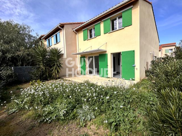 EXCLUSIVITE à vendre à Perpignan 66000 secteur Porte d'Espagne Maison F4 de 81 m² en 3 faces avec garage et parking