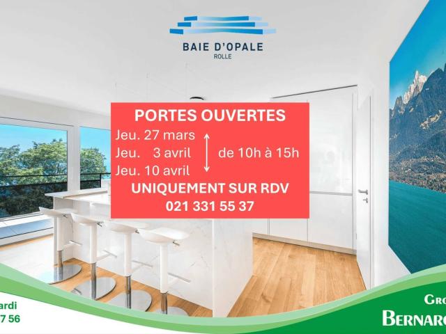 Portes ouvertes sur rdv: 3.5 pièces NEUF avec terrasse Environnement unique Pied dans l'eau | dreamo. Ch