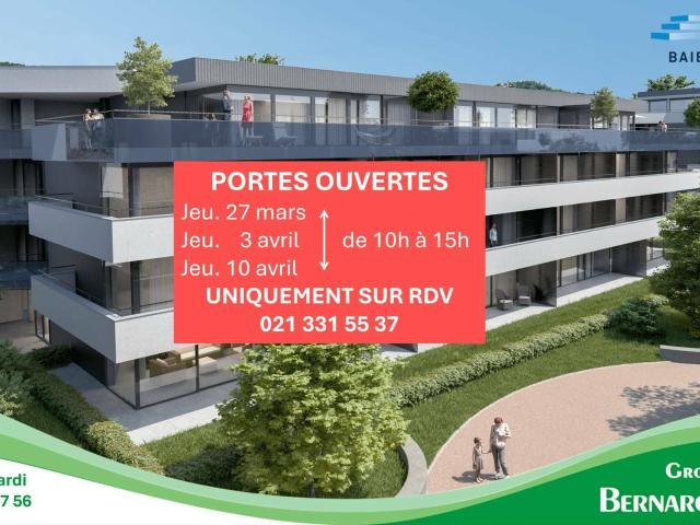 PORTES OUVERTES SUR RDV: Spacieux studio NEUF avec terrasse et jardinet | dreamo. Ch