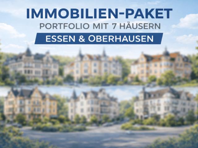 Portfolio für Entwickler und Strategen: 7 Mehrfamilienhäuser in Essen und Oberhausen