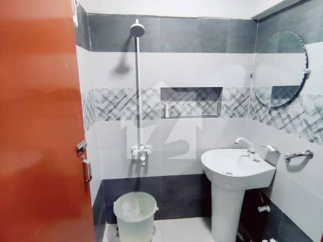 Portion available for rent in long life boundary wall gated society with roof 1st floor seperate enterance