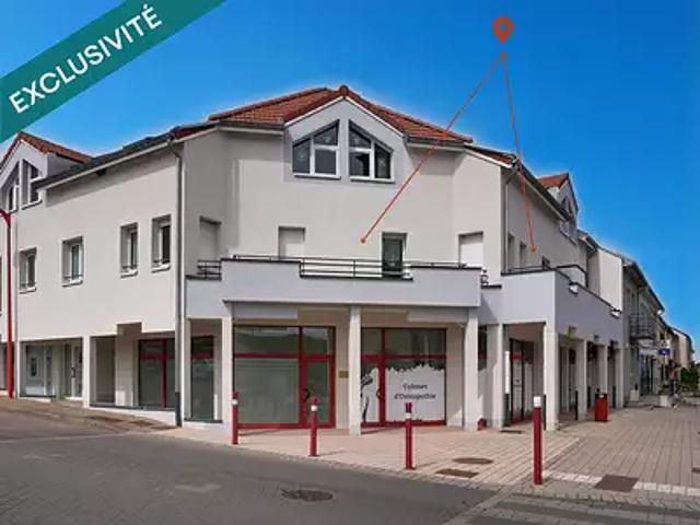 Porcelette 57890 Achat / Vente appartement 4 pièces t4 parking