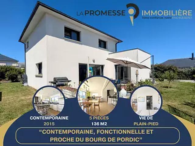 Pordic 22590 Achat / Vente maison 5 pièces t5 parking