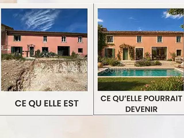 Pouzilhac 30210 Achat / Vente maison 10 pièces t10 piscine terrasse