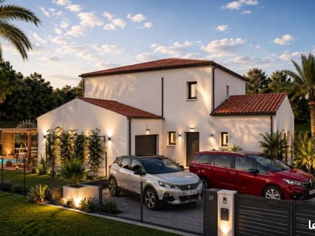 POUSSAN 34560 – Élégante villa contemporaine T5 avec suite parentale et garage