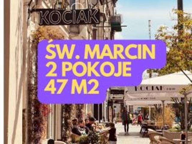 Poznań, Centrum, ul. św. Marcin, 47 m² Mieszkanie