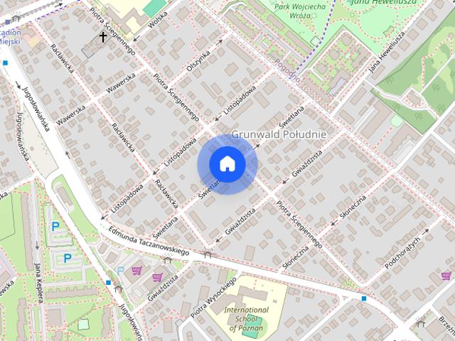Poznań Grunwald | 74 m² | 4 pokoje | prywatny ogród | garaż | piwnica