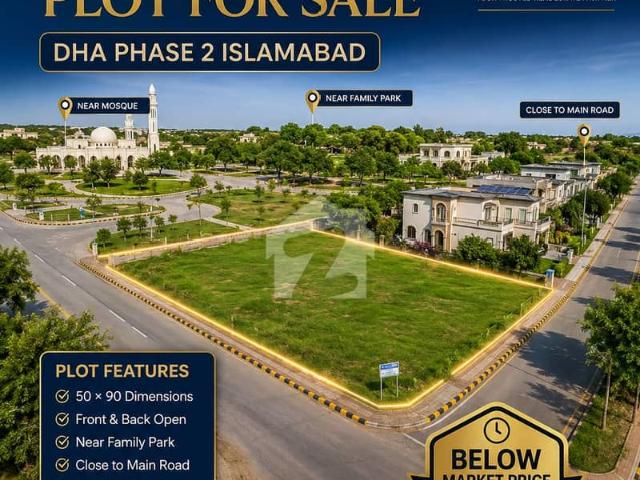 Plot For Sale On Investor Price, Front Back Open Near To Family Bee Park Sector B Dha Phase 2