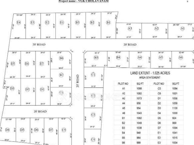 Plot For Sale In Vgk Cholavanam In Vengaivasal
