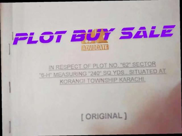 Plot for sale Karachi Korangi Industrial Area ID 21489