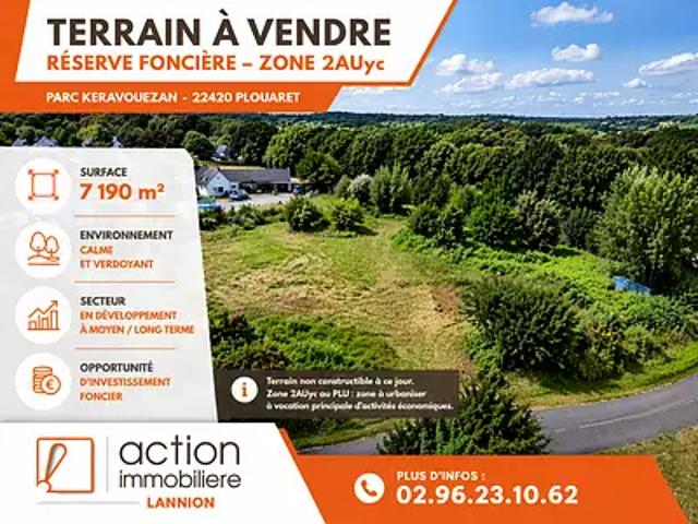 Plouaret 22420 Achat / Vente terrain