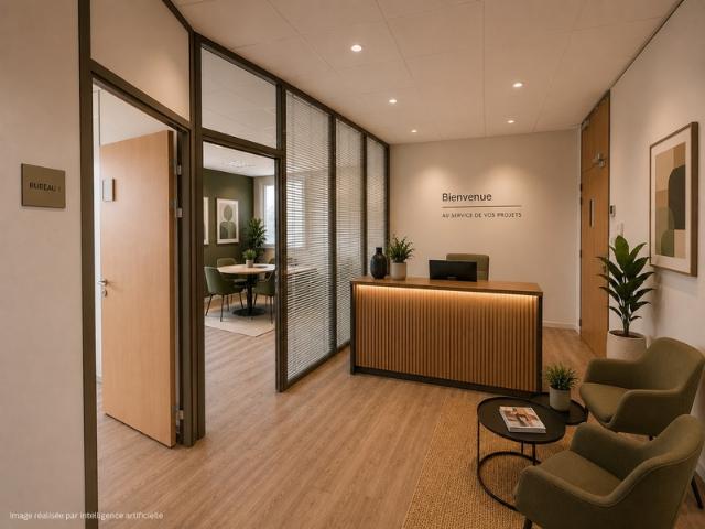 Plateau de bureaux à vendre SAINTE FOY LES LYON 69, bureaux d'une surface de 190 m² partie privative et 20 m² de parties communes. Possibilité d'acheter en sus 7 places de stationnement