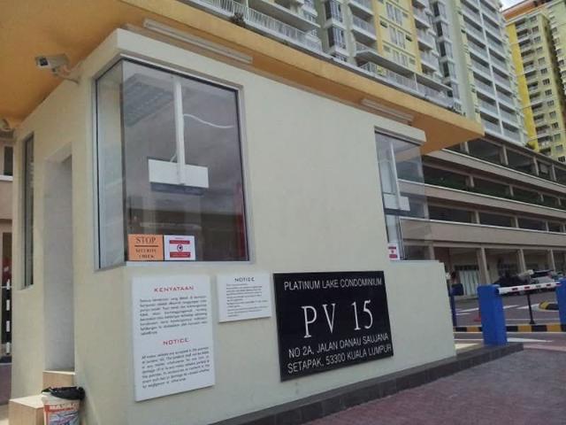 Platinum Lake PV 15, Taman Danau Kota, Setapak