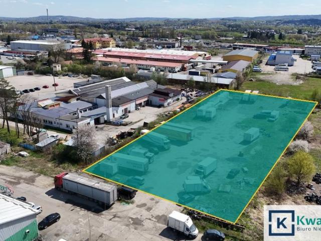Plac przemysłowy 47 arów z prądem, ogrodzony, dostępny od zaraz