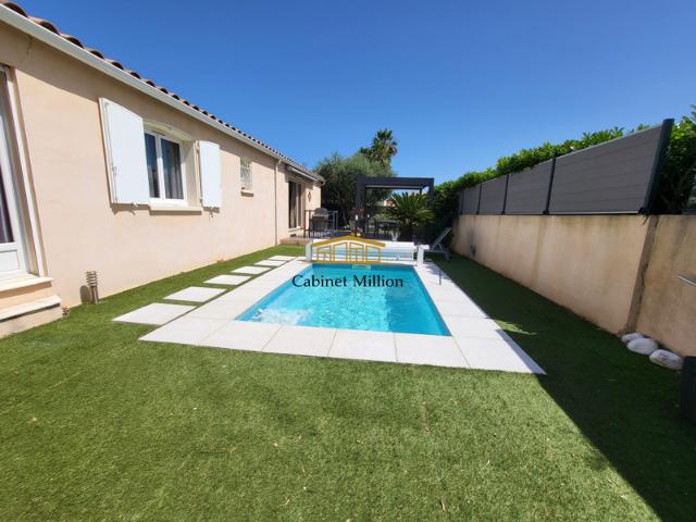 Plain pied avec jardin et piscine