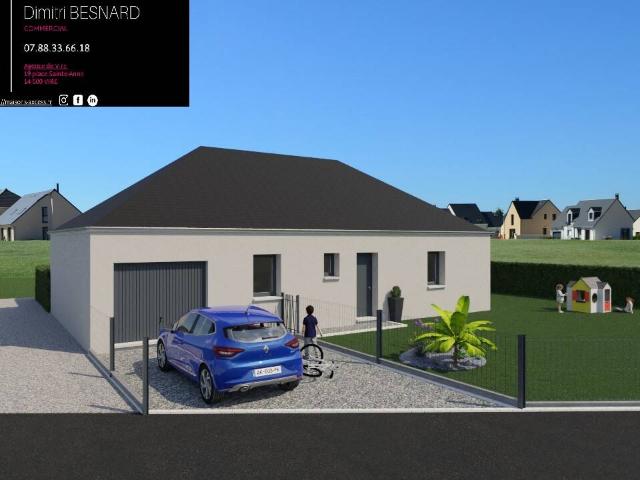 Plain pied de 80m² à Percy