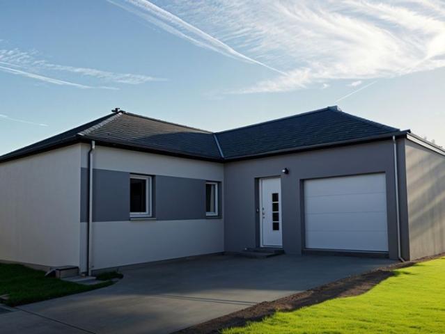 Plain pied en L de 80m² 3 chambres et garage