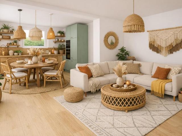 Plain pied sans escalier avec jardin