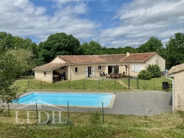 Plain pied 4 chambres Piscine Campagne