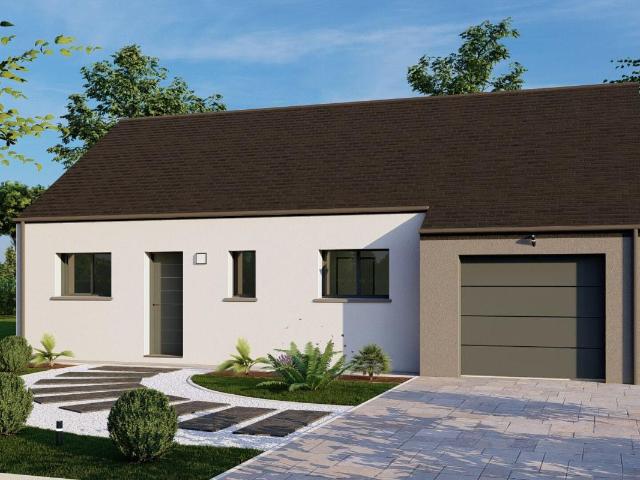 Plain pied 77 M² – 3 chambres – Elven