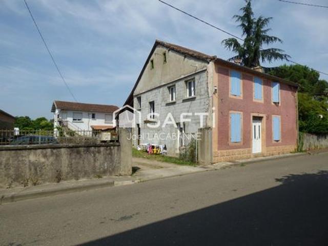 Plaisance du Gers, Immeuble rapport de 2 maisons avec studio, 1 T2 et 2 T3