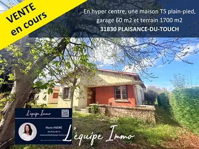 Plaisance du Touch 31830 Achat / Vente maison 5 pièces t5