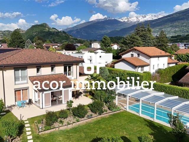 Plan Conthey – freistehende Villa mit 71/2 Zimmern und Schwimmbad