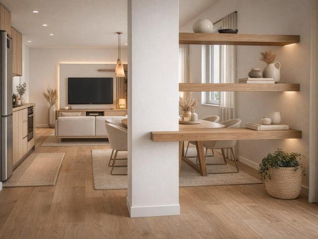Planta baja de 1 dormitorio, en Chimeneas