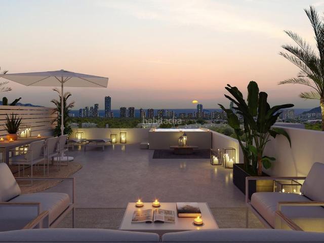 Planta baja en venta en Finestrat, Golf Bahía. Apartamentos con jardín privado y áticos con solárium en Sierra Cortina, Finestrat. Plantas bajas.