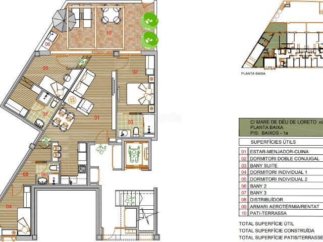Planta baja en venta en Pallejà. Planta baja con terraza. Plantas bajas.