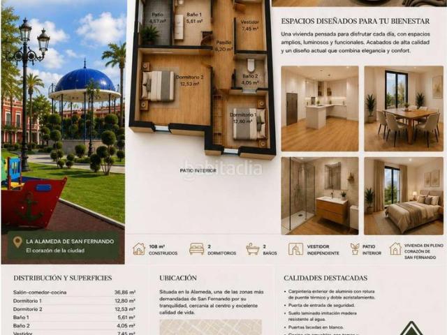 Planta baja en venta en San Fernando, El Carmen. EXCLUSIVA VIVIENDA A ESTRENAR EN LA ALAMEDA. Plantas bajas San.