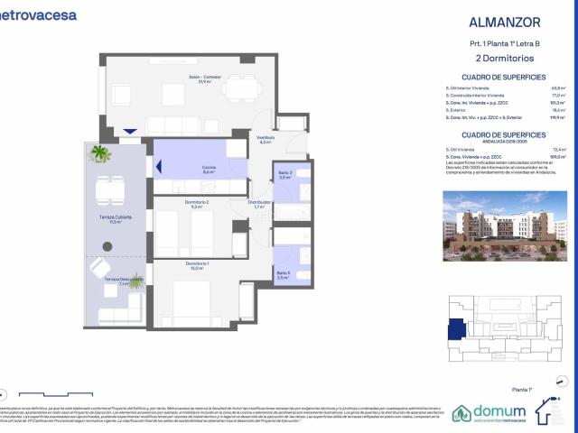 Planta baja en venta en Sevilla, Palmas Altas. Residencial Almanzor Palmas Altas. Plantas bajas.