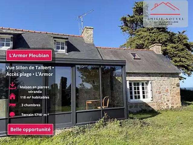 Pleubian 22610 Achat / Vente maison 4 pièces t4