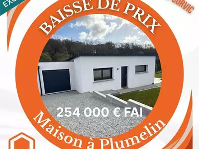 Plumelin 56500 Achat / Vente maison 4 pièces t4 terrasse