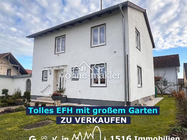 PROVISIONSFREI Freistehendes Einfamilienhaus mit Doppelgarage und großem Garten