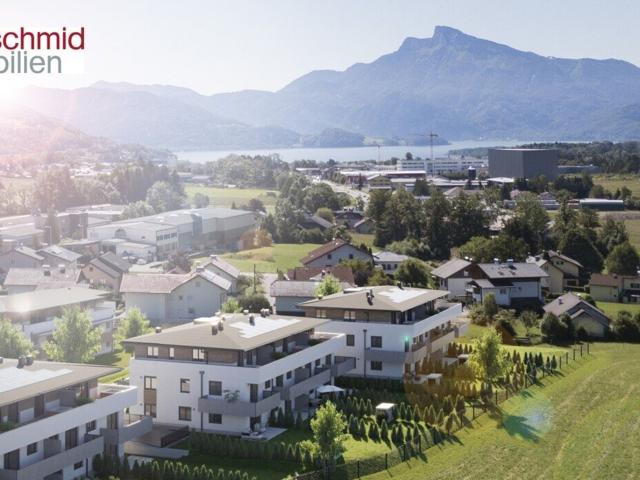PROVISIONSFREI FÜR DEN KÄUFER! 3 Zimmer Ersbezugswohnung in Mondsee mit großem Balkon im Baurechtseigentum!