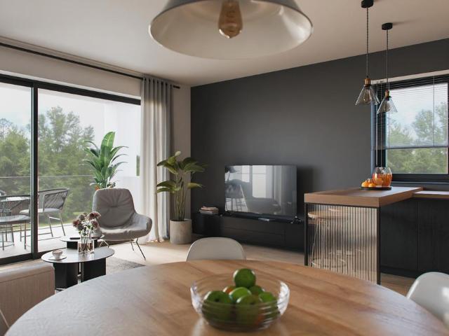 Provisionsfrei! Modernes Wohnhaus mit 4 Einheiten nahe dem Wasserwald Charmante Wohnung TOP 3 mit Balkon und Gartenanteil