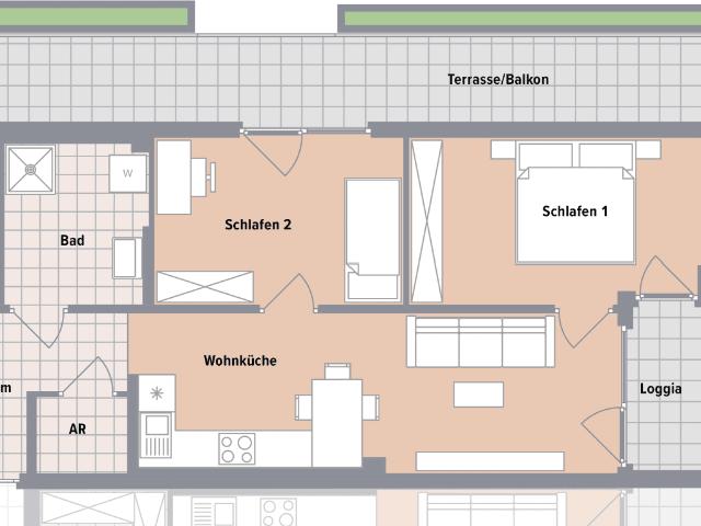 Provisionsfreie 3 Zimmer Terrassenwohnung in Graz Puntigam zum Spitzenpreis!