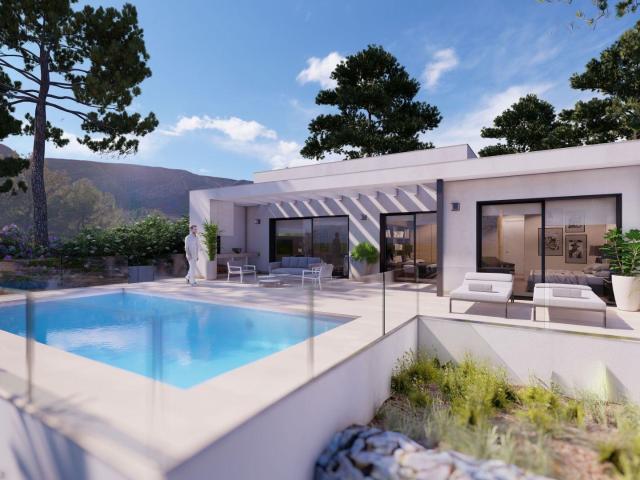 Proyecto de villa con vistas al mar y montaña. Esta propieda. 131m² Dénia