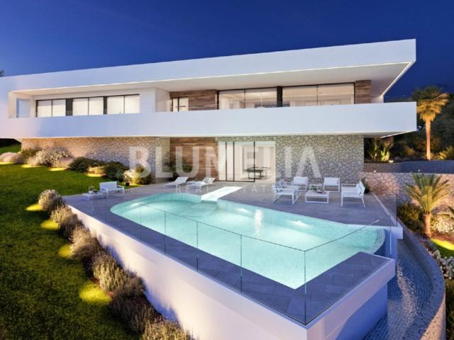 Proyecto de villa de estilo moderno con vistas al mar en ven. 485m² Moraira