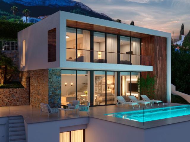 Proyecto de estilo moderno con vistas panorámicas situado en. 299m² Dénia
