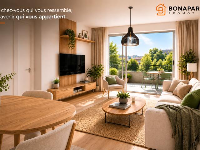 PROCHE COLOMBIERE DANS RESIDENCE INSTIMISTE SUPERBE APT T2 AVEC GARND BALCON 2 pièces, 44 m²